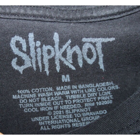 Slipknot Subliminal Verses World Tour 2005 T Shirt 2 Sided Tee Black Size Med - Picture 4 of 6
